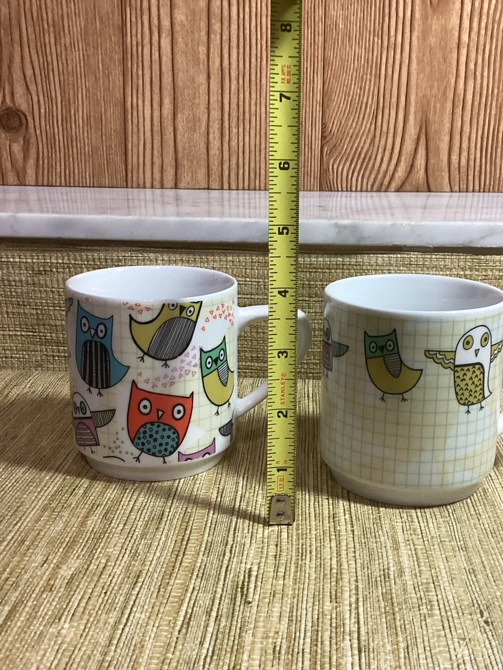 Owls by Creative Tops Ltd Colorful Owl Ceramic Mug Set -